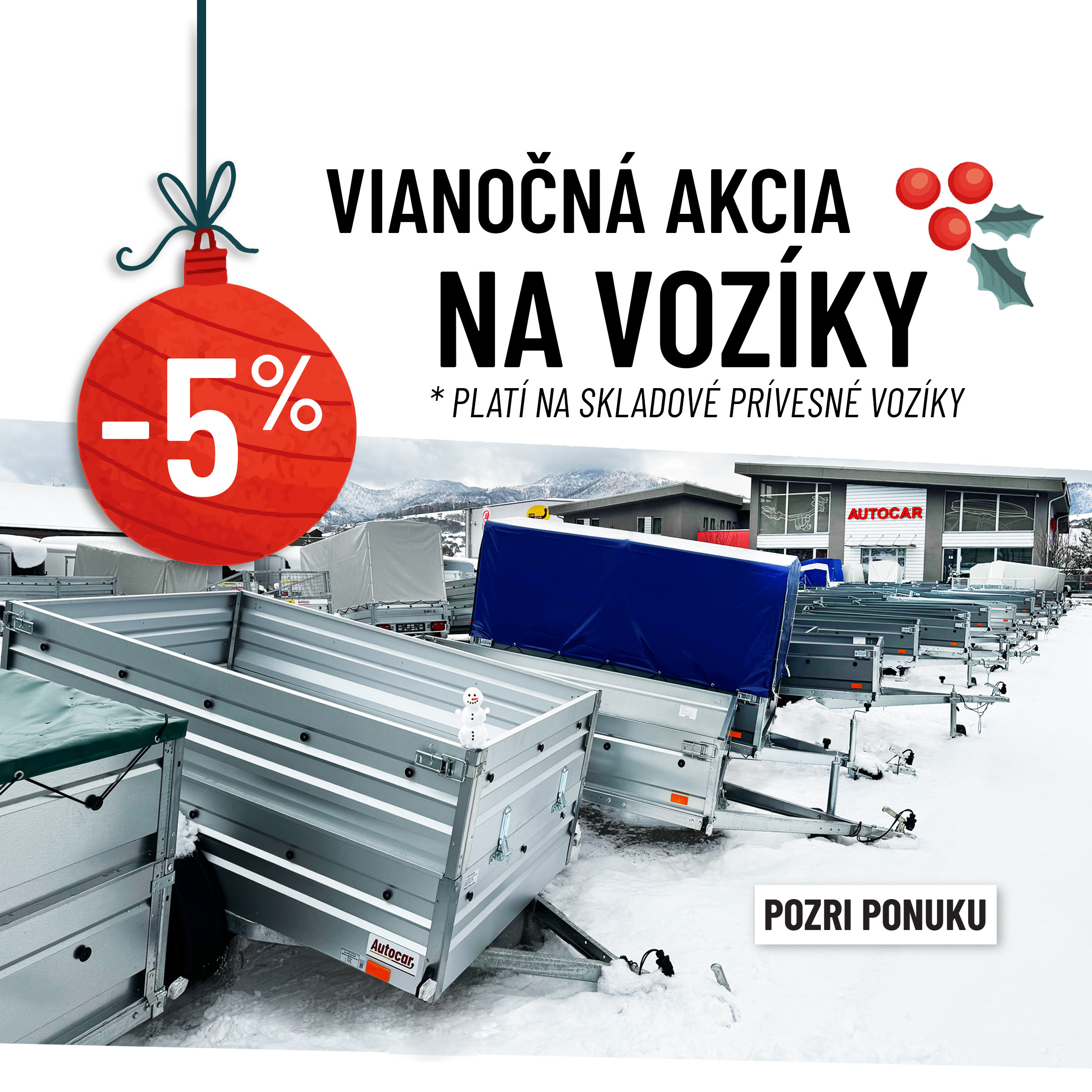 vozíky v zľave 5%